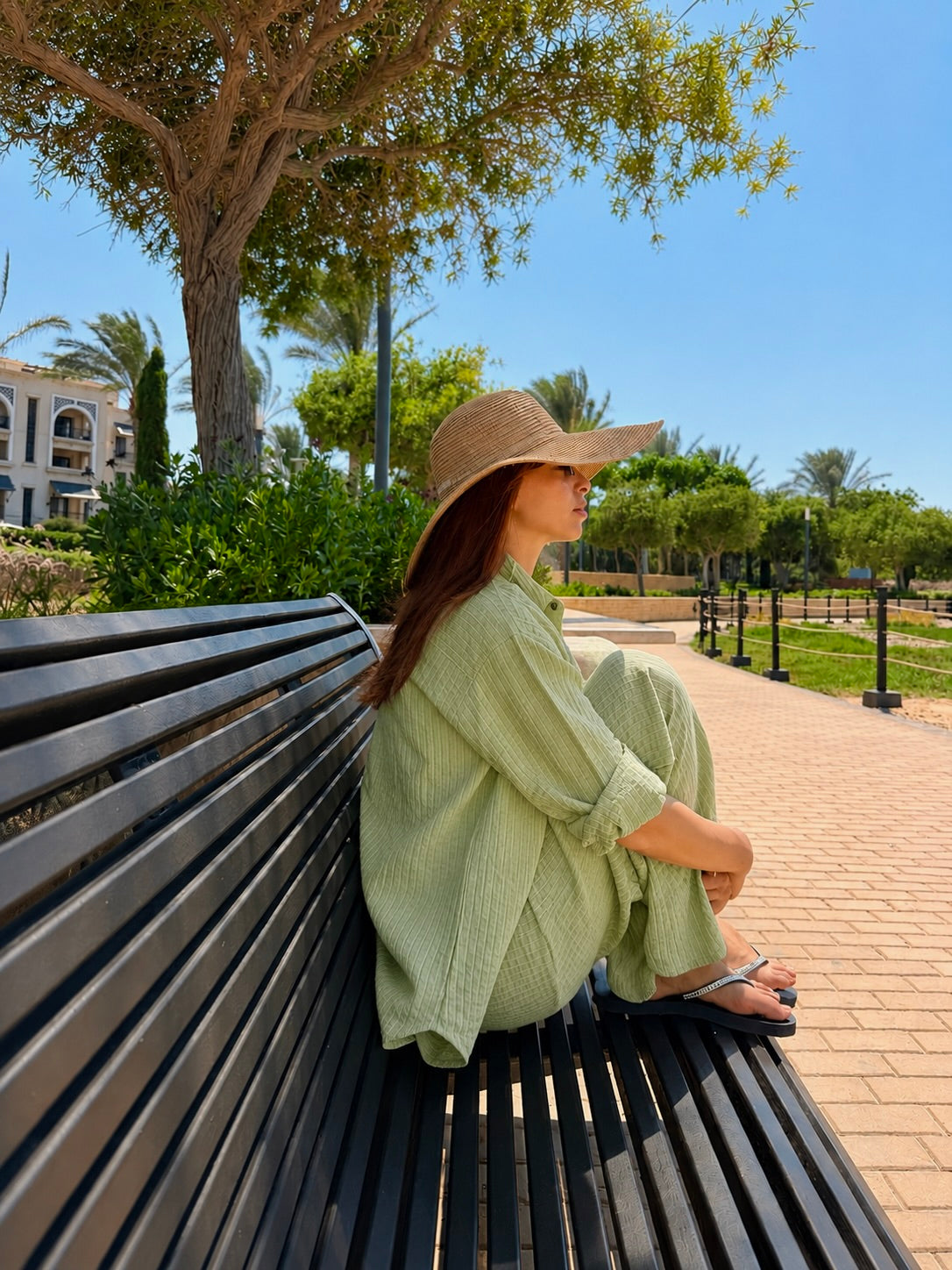 Sage Linen Pants