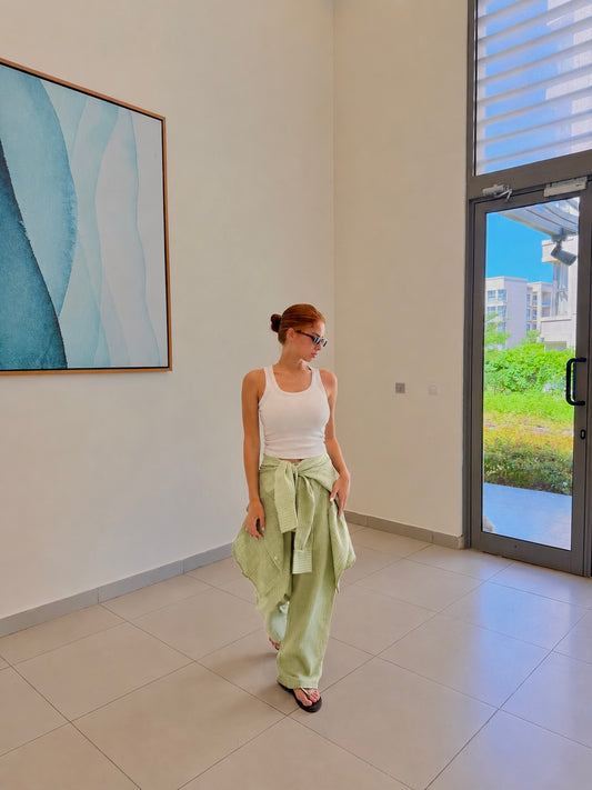 Sage Linen Pants
